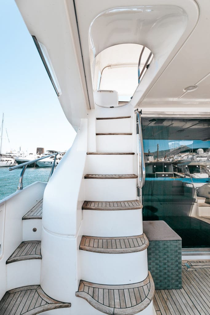 Lazurit Azimut 58 moored at Marbella / Puerto Banus