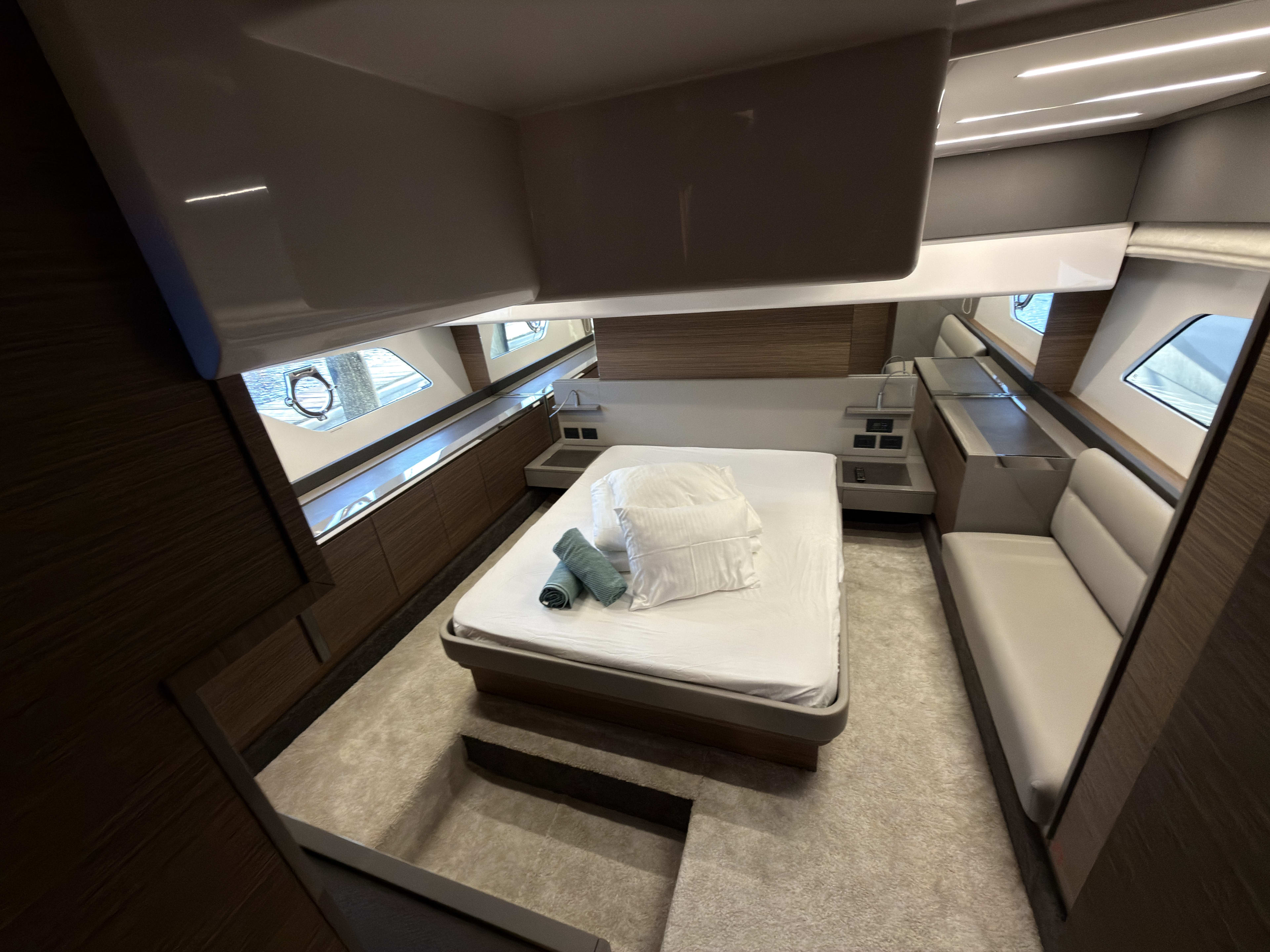 Dream Ferretti 450 moored at Šibenik / D-Marin Marina Mandalina