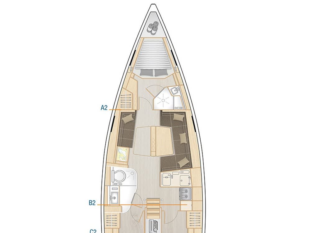 Aloisia Hanse 418 біля причалу Lavrion / Olympic Marina