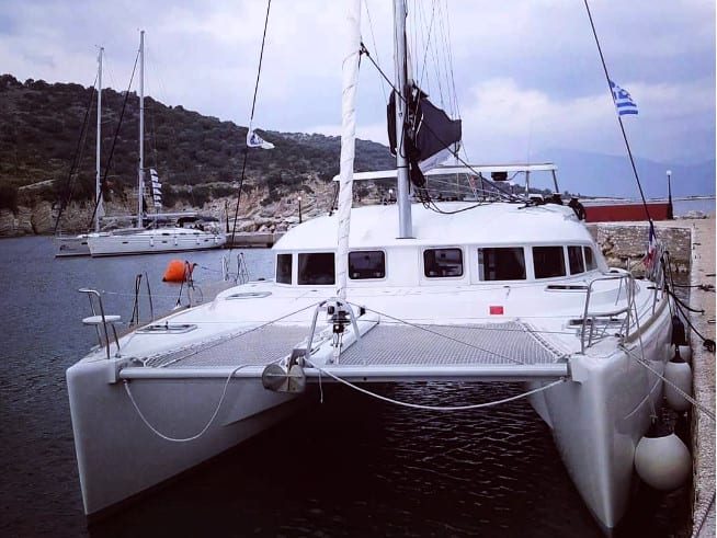 Maestro Lagoon 380 moored at Lefkada / Port of Lefkas