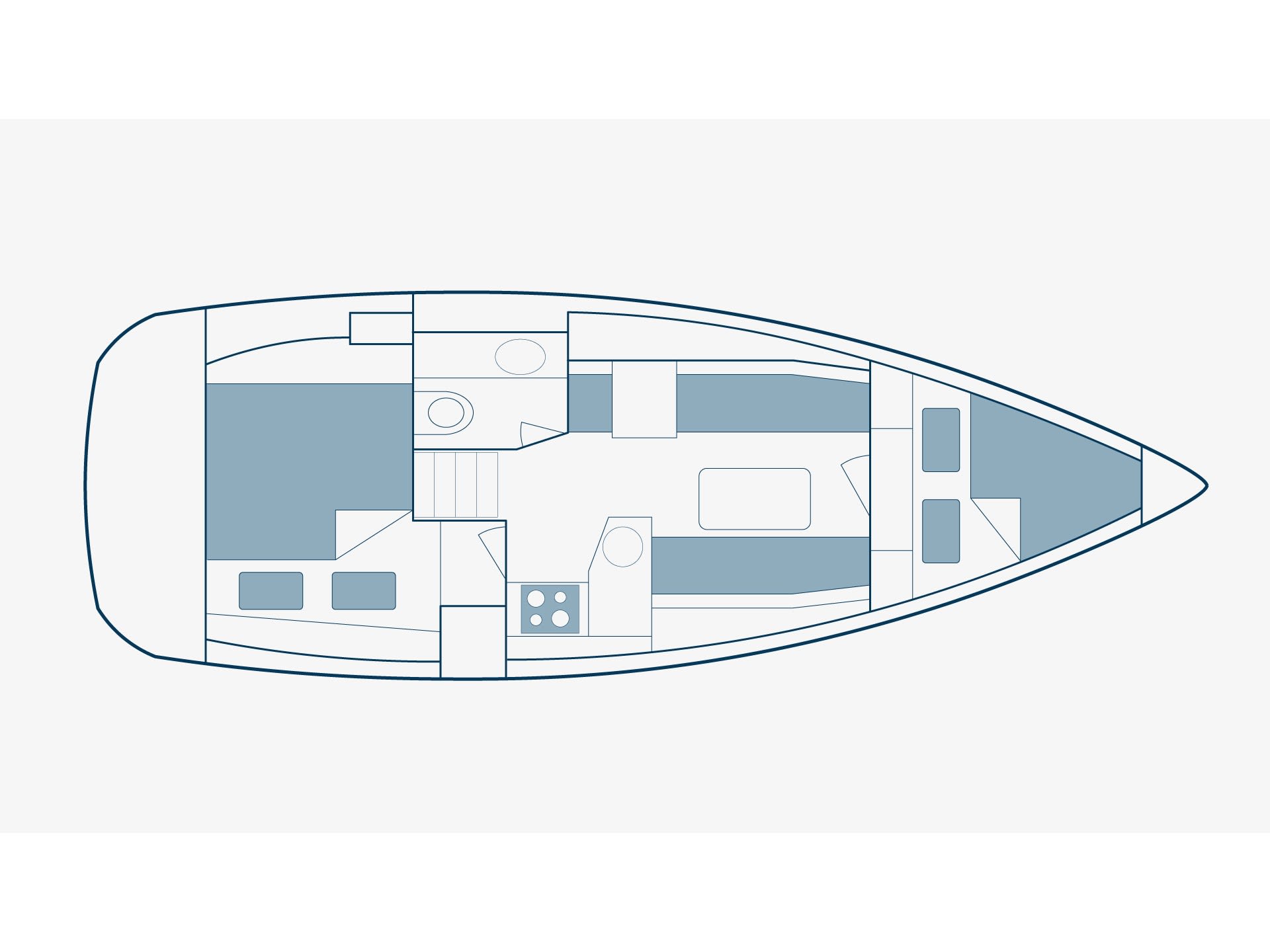 Eleni Sun Odyssey 33i біля причалу Agia Effimia