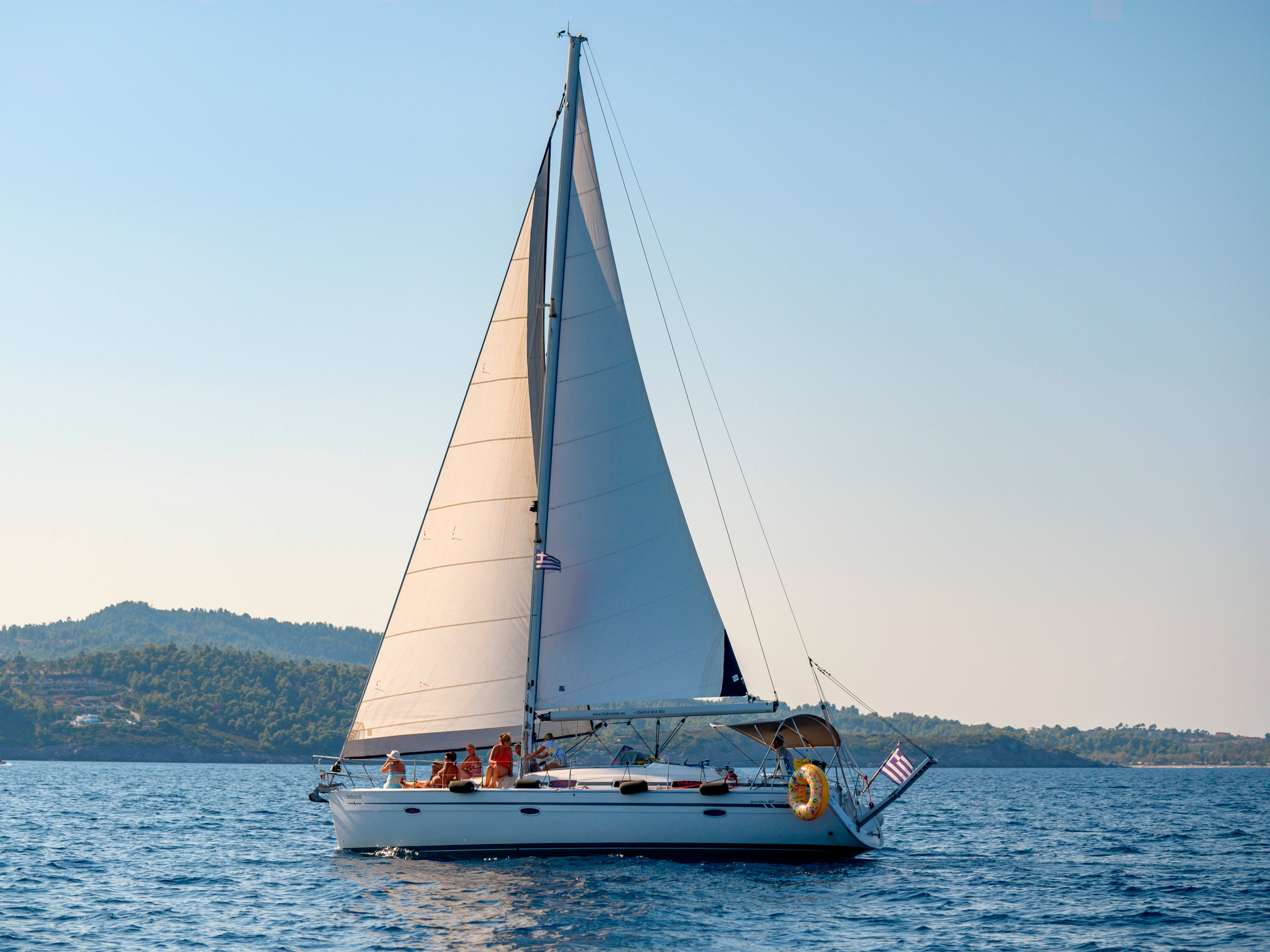 Baba Sails Bavaria 40 Cruiser moored at Kanistro - Chalkidiki / Marina Miraggio