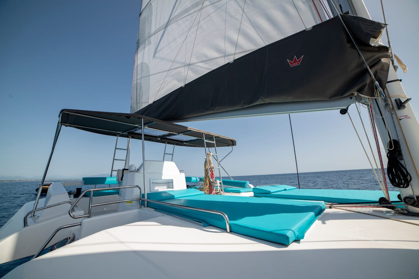 FUTURA Dufour Catamaran 48 moored at Porto di Cecina