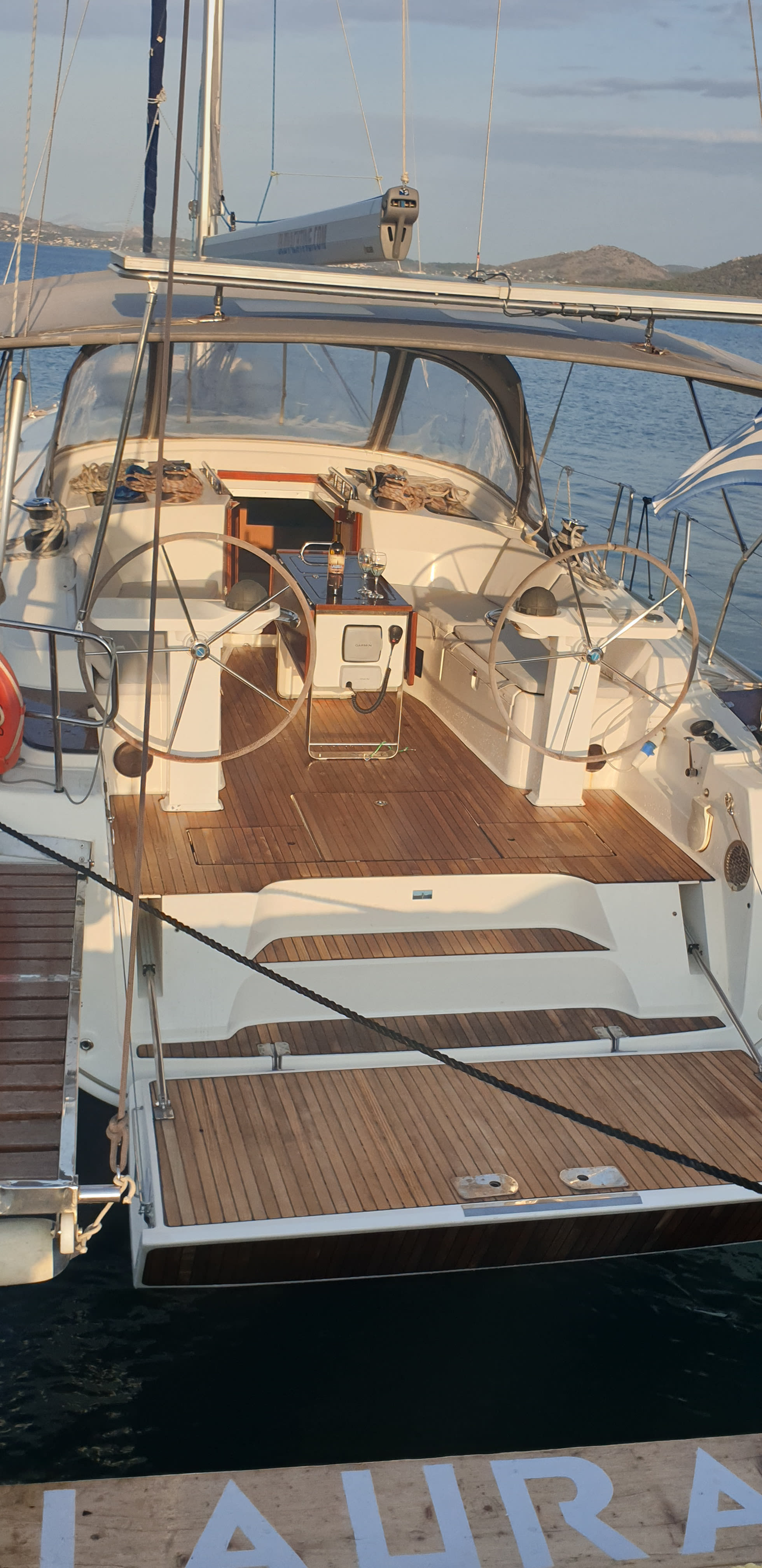 Laura Bavaria Cruiser 45 moored at Nea Peramos - Attica / Nea Peramos