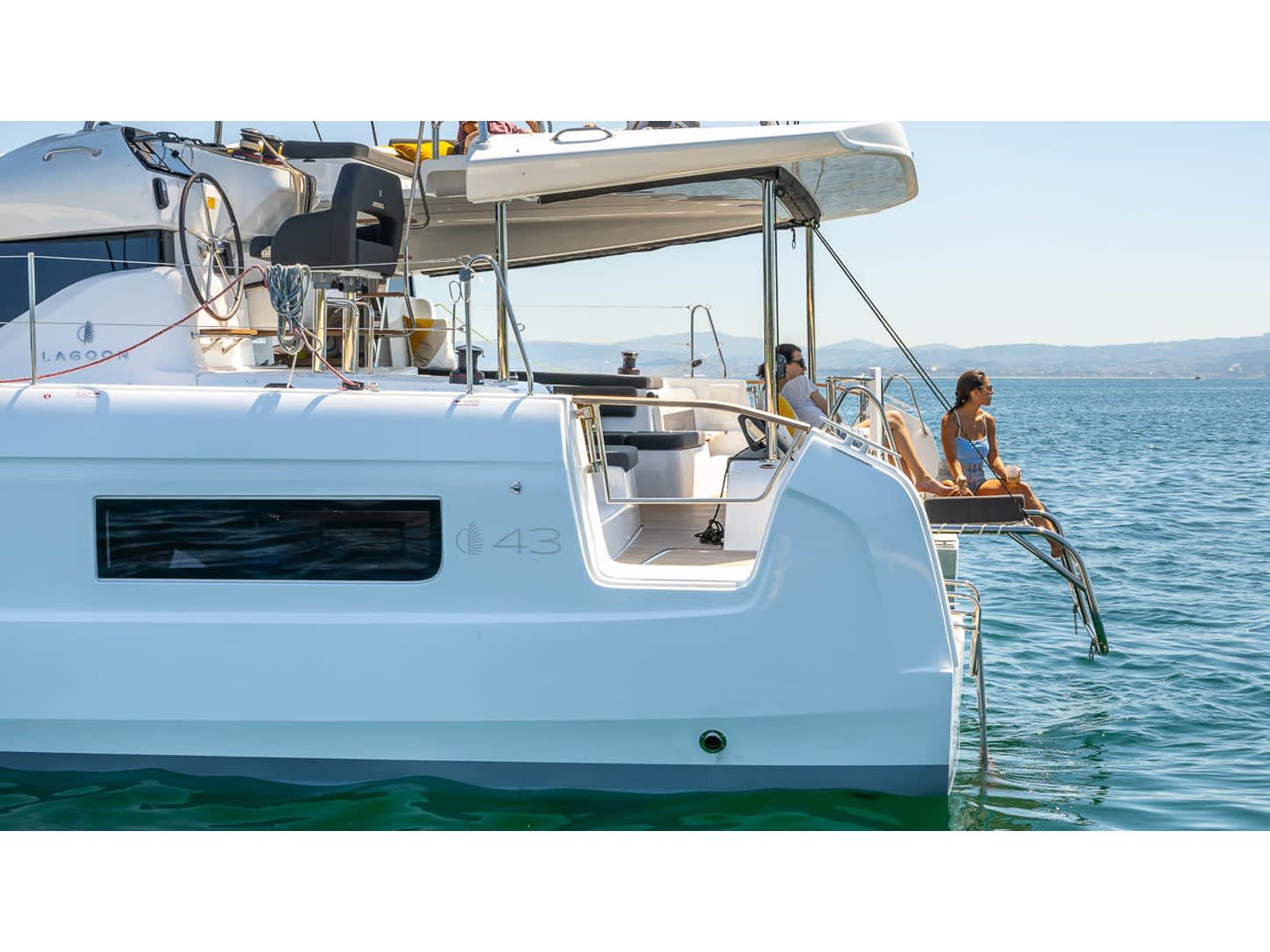 ZEN ISLAND Lagoon 43 moored at D-Marin Marina Gouvia