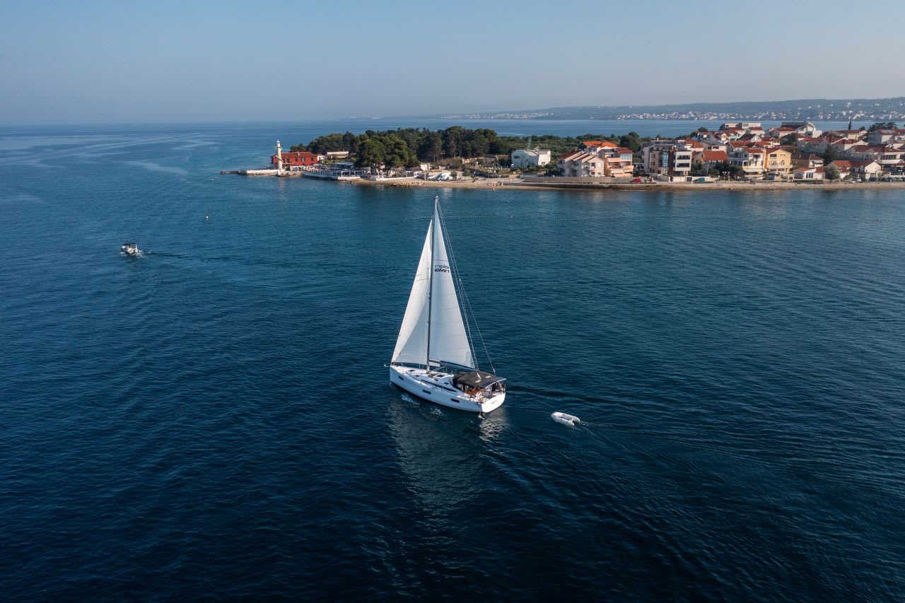 Amaretto Elan Impression 45 moored at Marina Zadar
