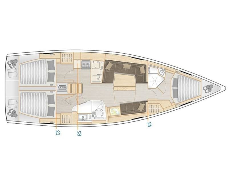 Katrein Hanse 418 біля причалу Göteborg City Marina