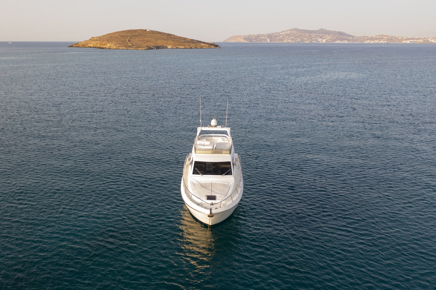 Arabella Ferretti 480 moored at Paros port