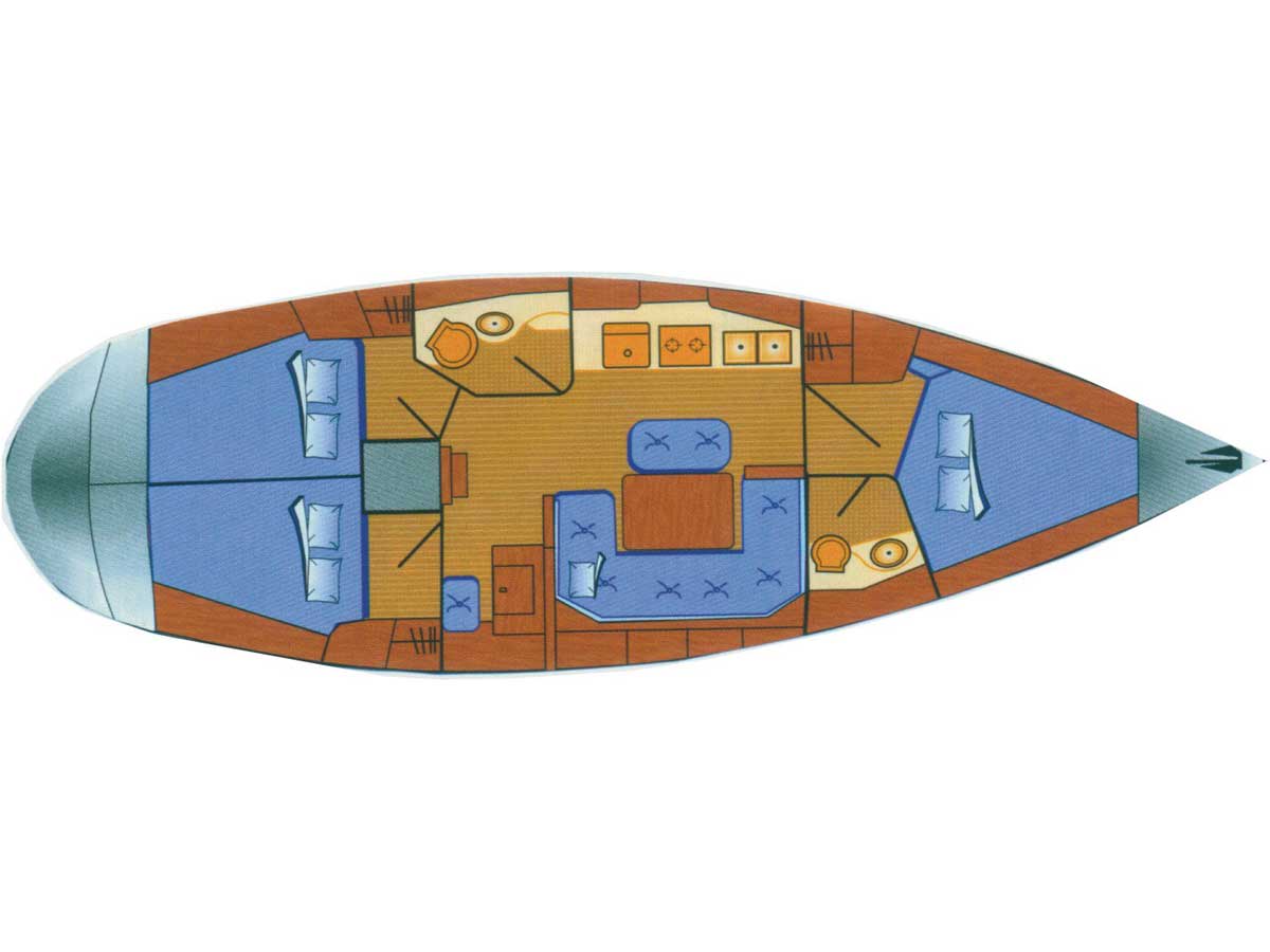 Meropi Bavaria 41 біля причалу D-Marin Marina Gouvia