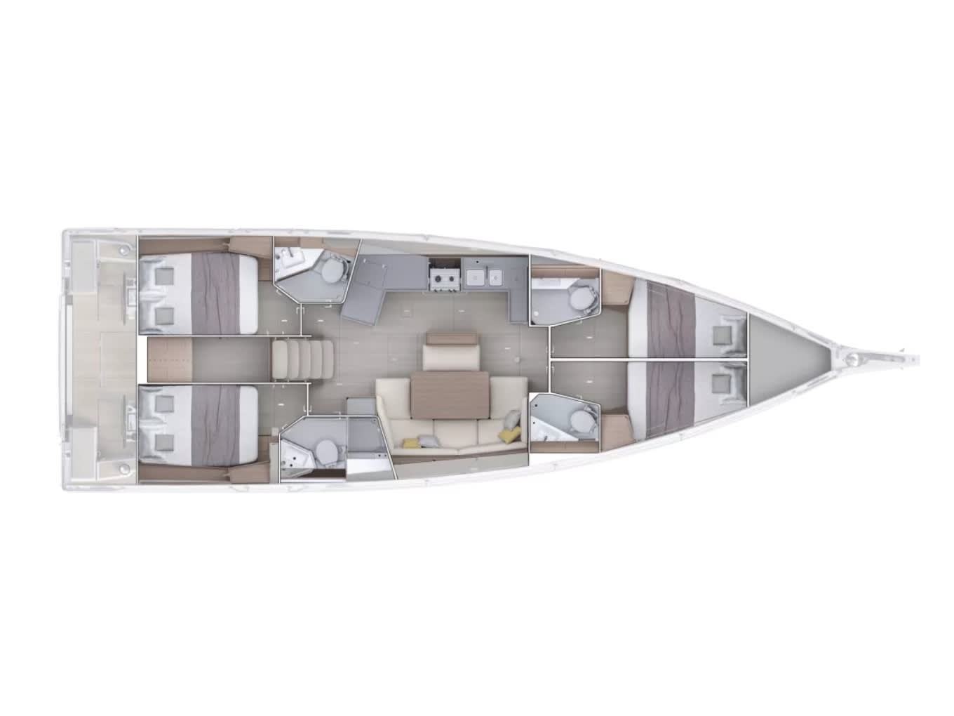 Comfort Oceanis 47 moored at Porto di Tropea