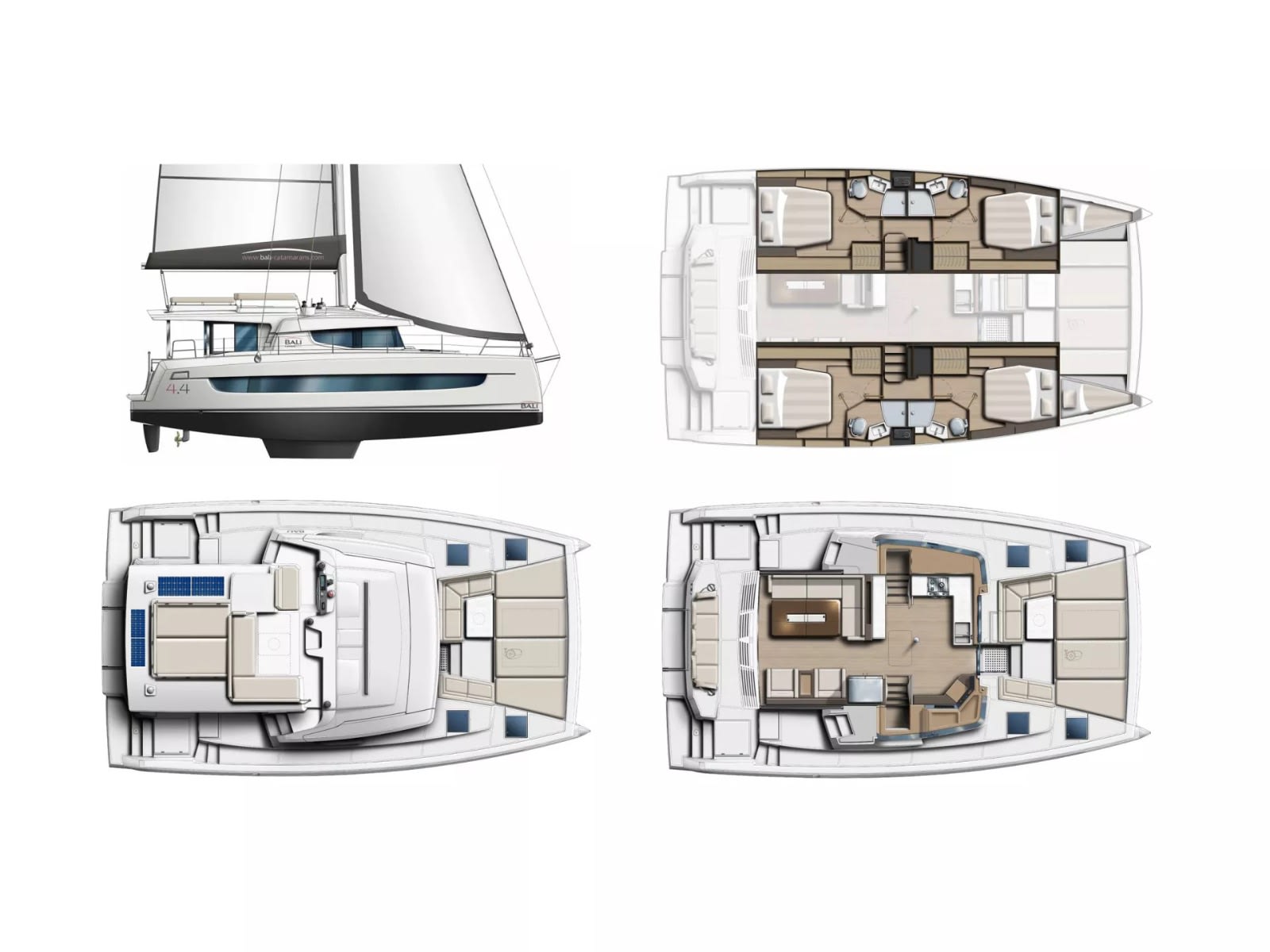 Libra Bali 4.4 vor Anker in Marmaris / Albatros Marina