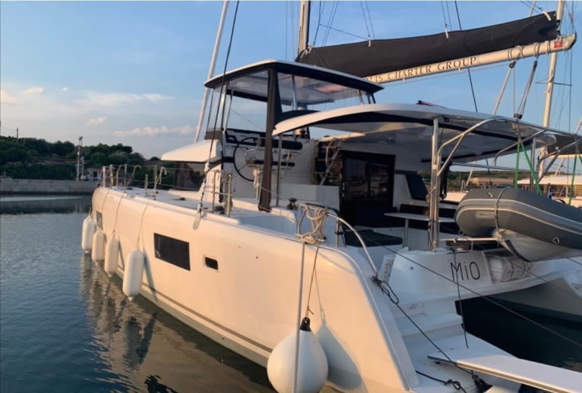 MIO Lagoon 42 moored at Lefkada / Port of Lefkas