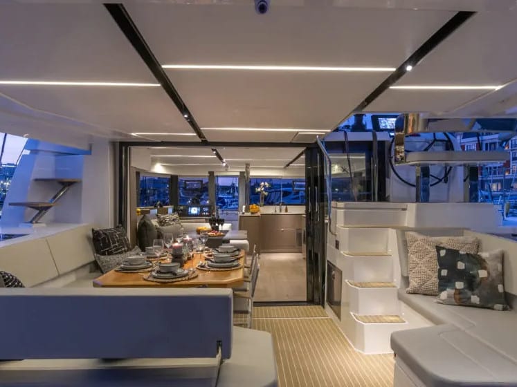 Sunsail 465 Premium Leopard 46 moored at ACI Marina Dubrovnik