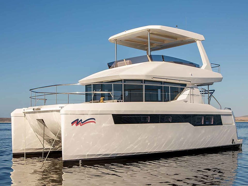 Moorings 403 PC Exclusive Leopard 40 PC vor Anker in Piraeus / Marina Zeas