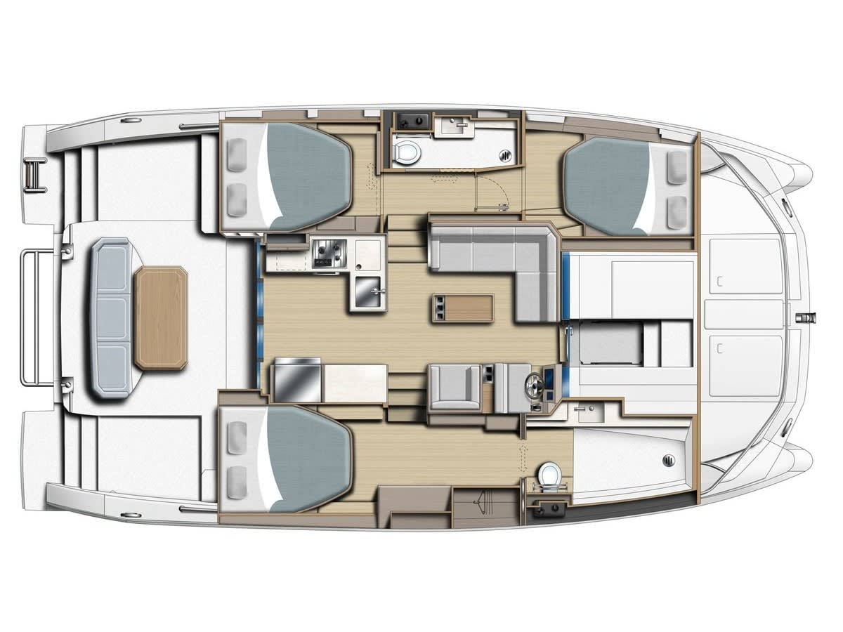 Moorings 403 PC Exclusive Leopard 40 PC біля причалу Nassau / Palm Cay One Marina