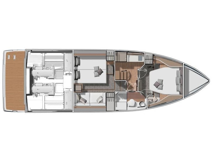 Premium + Jeanneau DB/43IB moored at Marina de Portimao