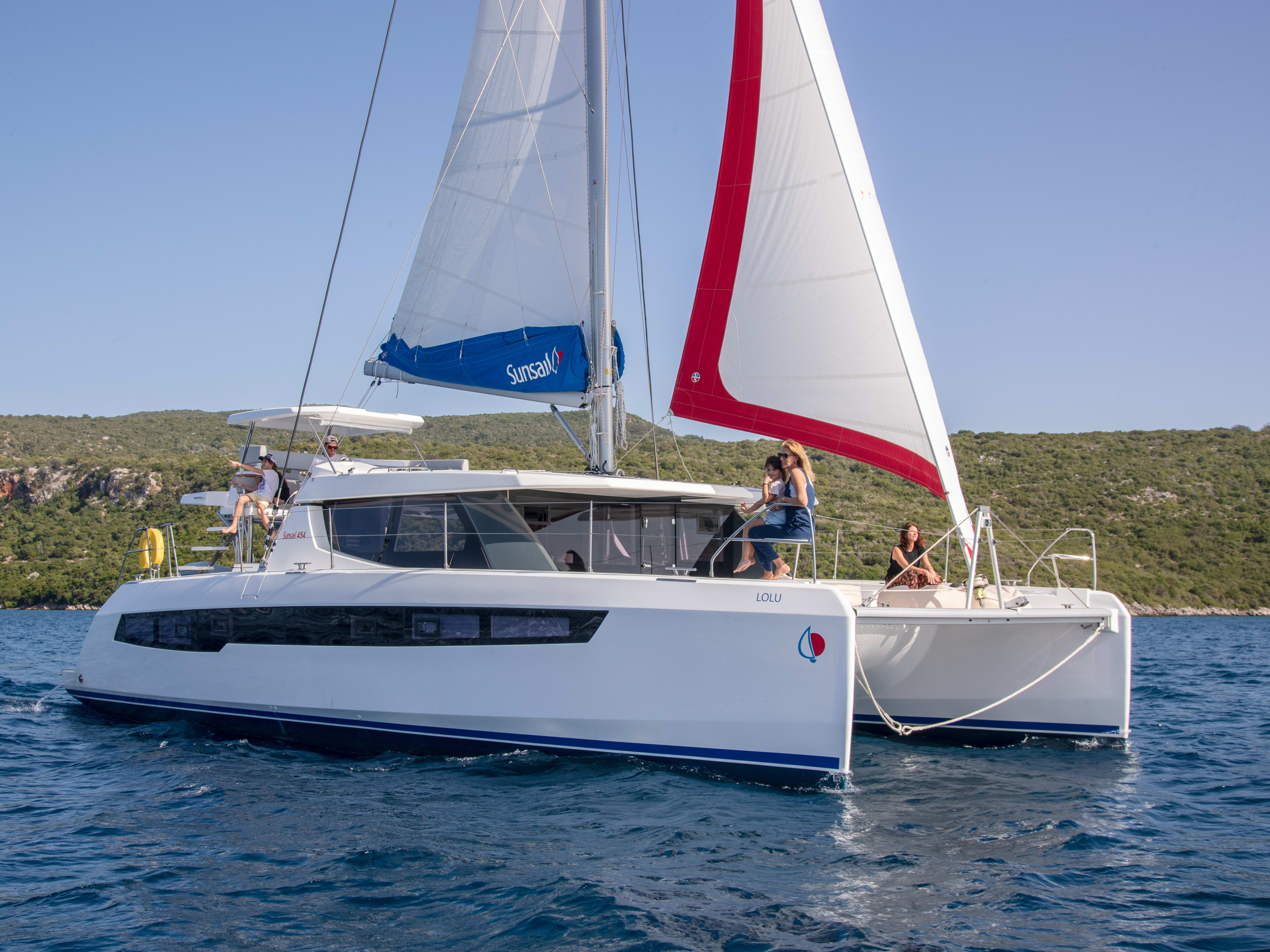 Sunsail 454L Premium Leopard 45 moored at Marigot / Marina Fort Louis