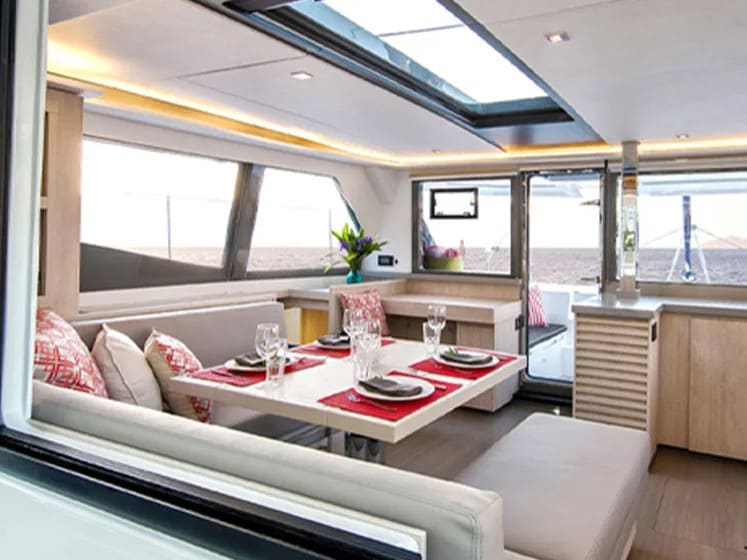 Sunsail 454L Premium Leopard 45 moored at Cannigione