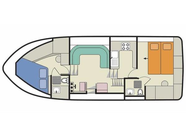 Clipper - Comfort 1 біля причалу Portiragnes / Port Cassafières