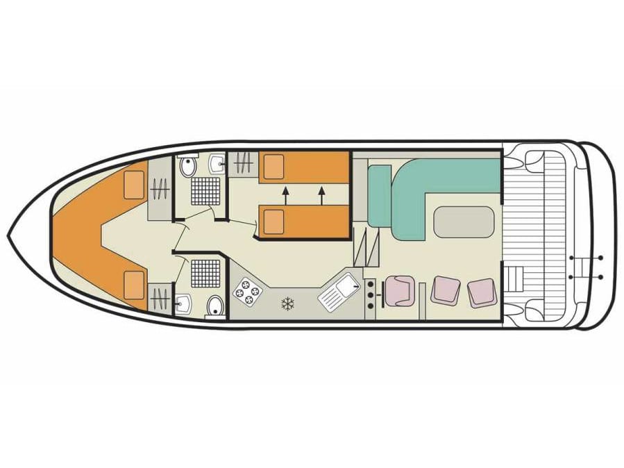 Caprice - Comfort 39 vor Anker in Nieuwpoort / Westhoek Marina