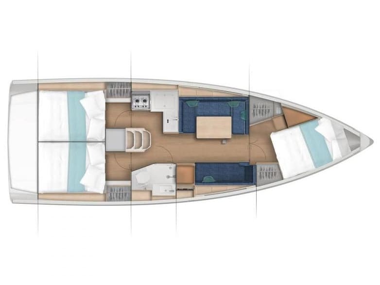 ANCSIKA Sun Odyssey 380 amarrado en Marina Pirovac