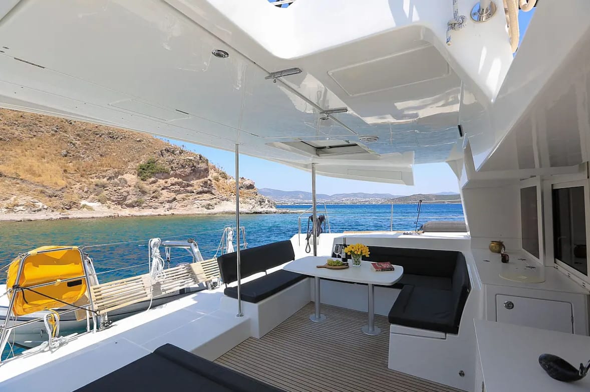 La Luna Lagoon 450 moored at Fethiye / Yacht Club Mai