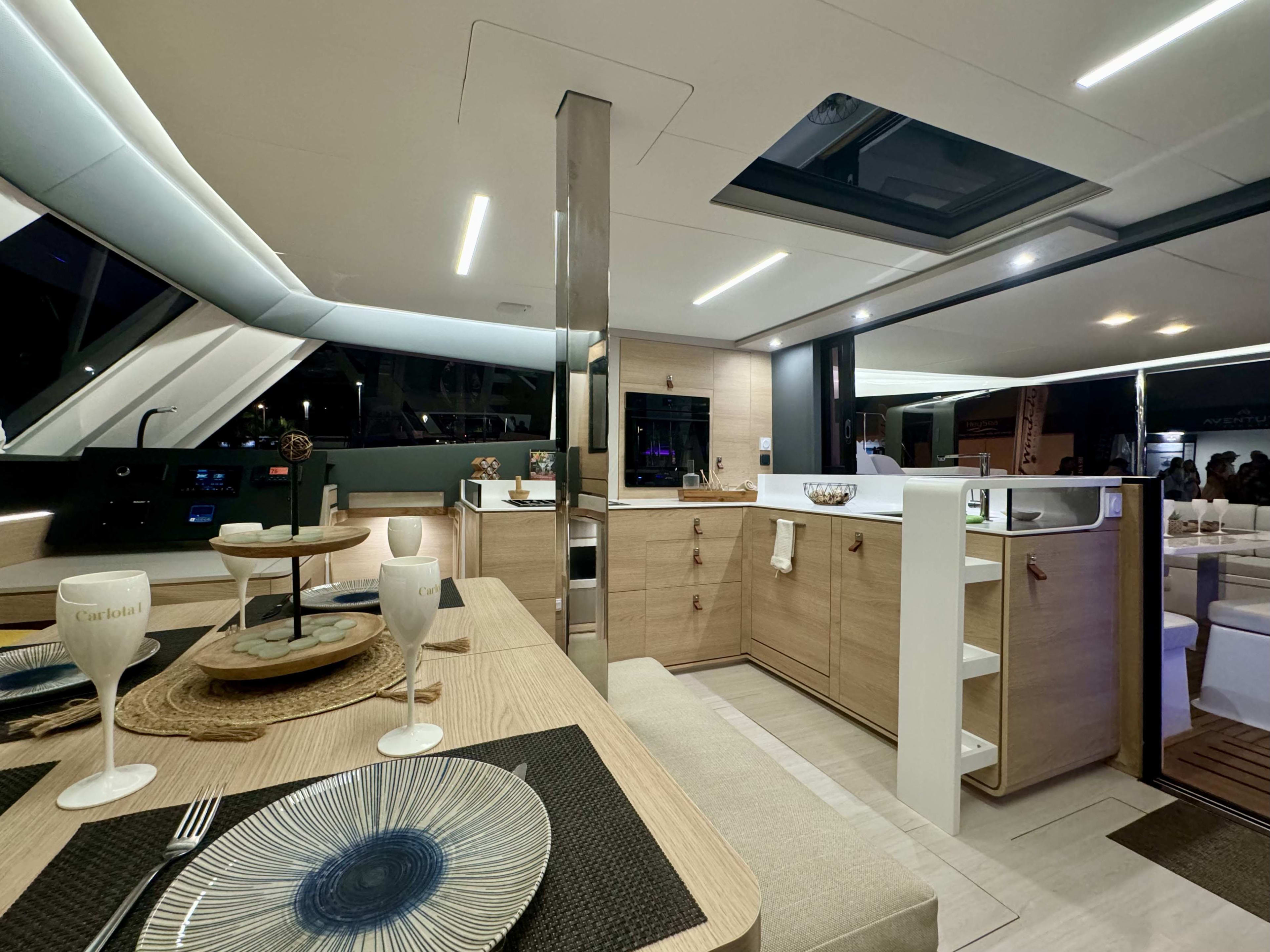 Carlota I Aventura 45 moored at Port Grimaud