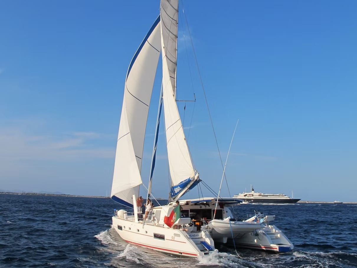 Seabar Catana 50 moored at Lisbon / Doca de Belém