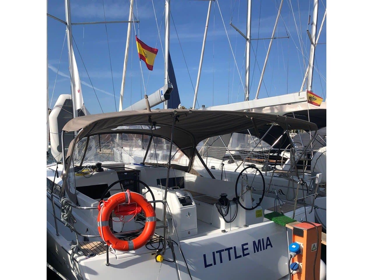 Little Mia Sun Odyssey 490 moored at Las Galletas / Marina del Sur