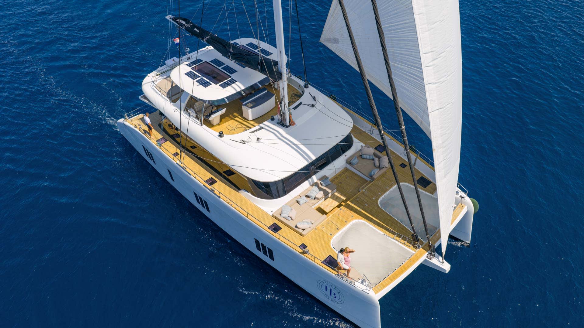 Honeybird Sunreef 80 moored at Šibenik / D-Marin Marina Mandalina