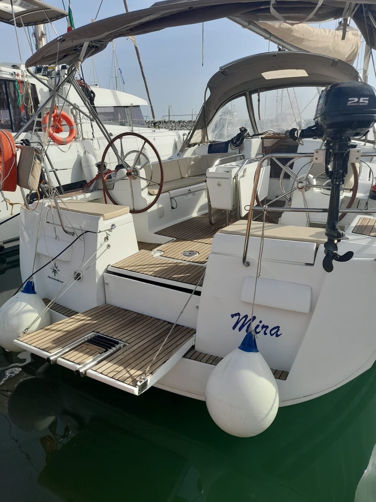 Mira Sun Odyssey 439 moored at Salerno / Marina d'Arechi