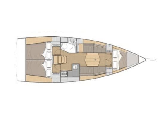 Orionis Oceanis 34.1 vor Anker in Orhaniye / Palmiye Marina