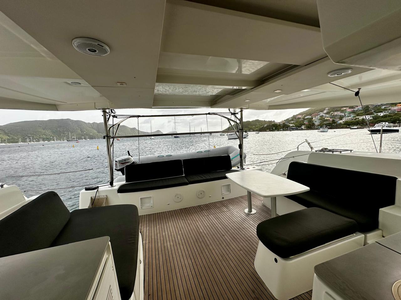 Hearts Desire Lagoon 46 vor Anker in Admiralty Bay / Bequia Marina
