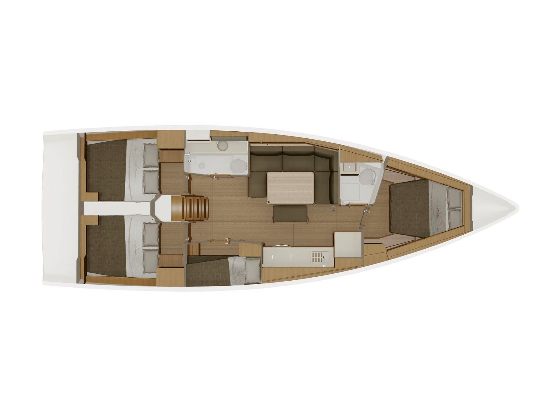 First Love Dufour 430 moored at ACI Marina Skradin