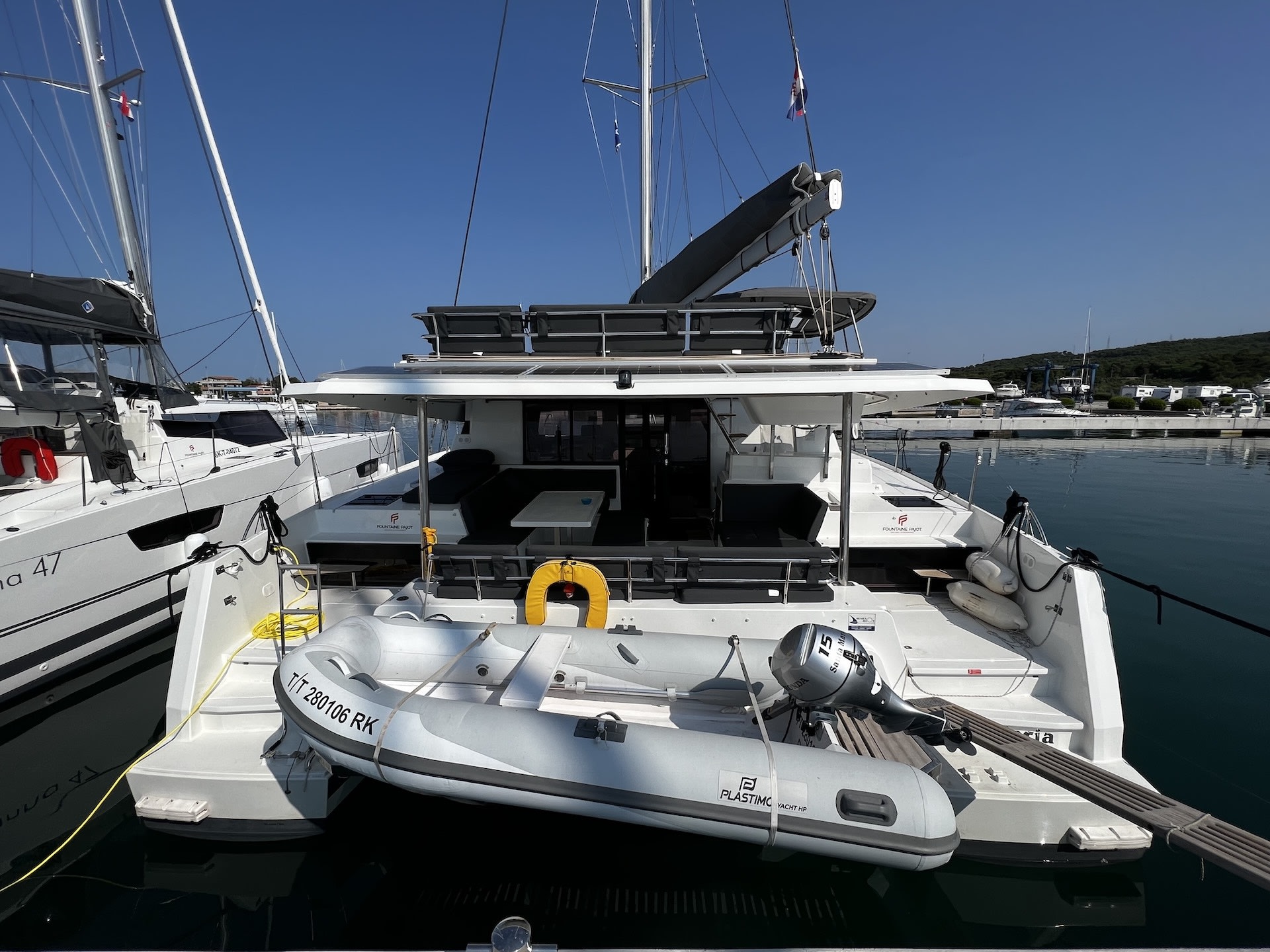 Santa Maria Elba 45 amarrado en Sukošan / D-Marin Dalmacija Marina