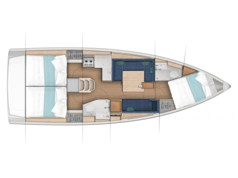 Habanera Sun Odyssey 380 amarrado en Marmaris / Albatros Marina