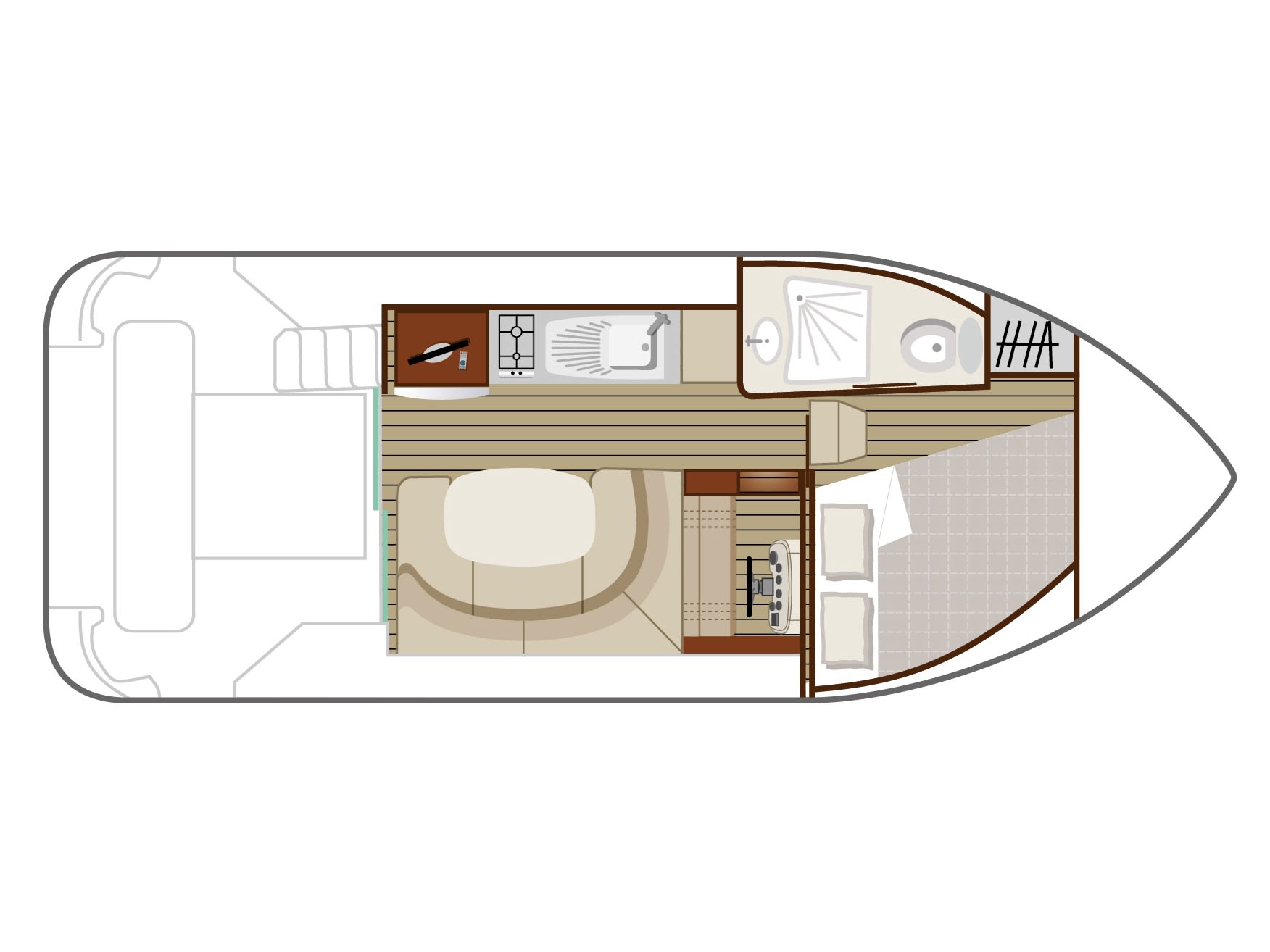 Cruiser Comfort XL 2/4 Pers. Nicols Estivale Duo moored at Amieira Marina