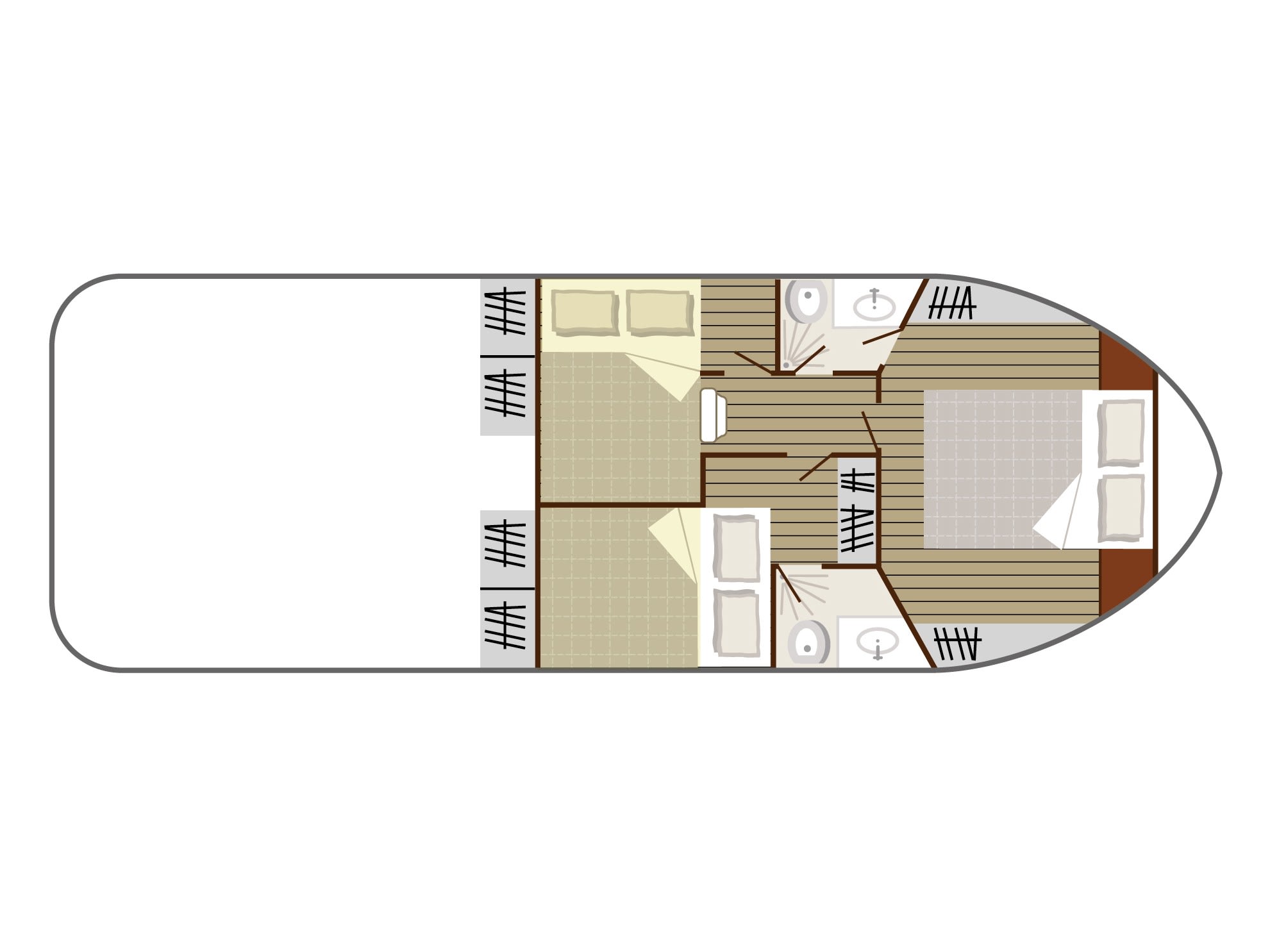 Cruiser Comfort 6/8 Pers. Nicols Sedan 1000 vor Anker in Grez-Neuville