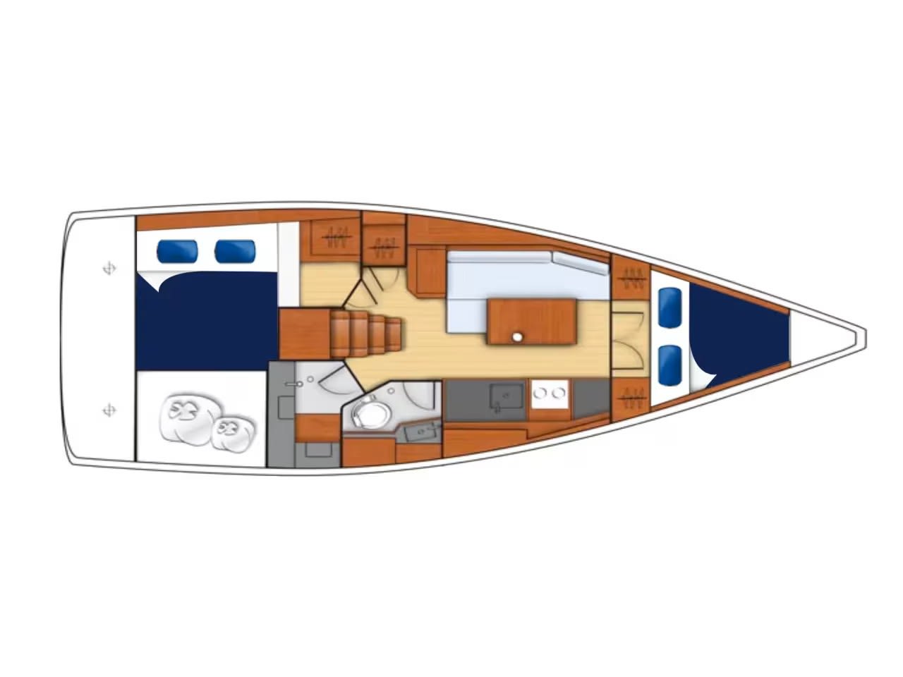 Oceanis 35 Classic біля причалу Furnari / Marina Portorosa