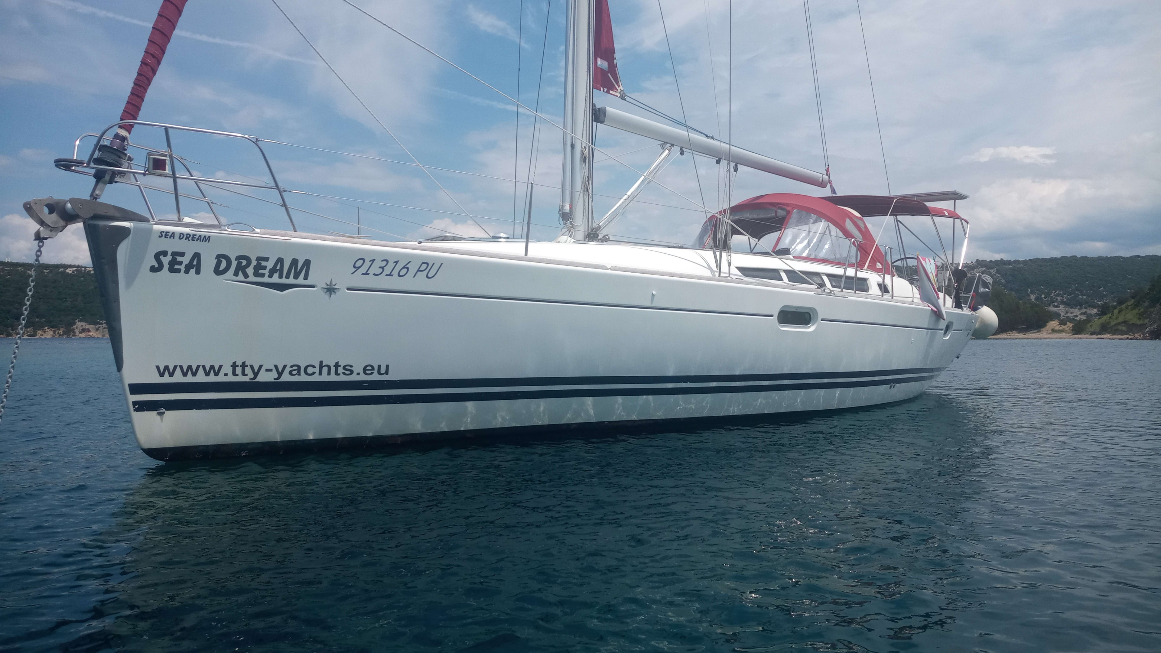 Sea Dream Sun Odyssey 45 moored at Sukošan / D-Marin Dalmacija Marina