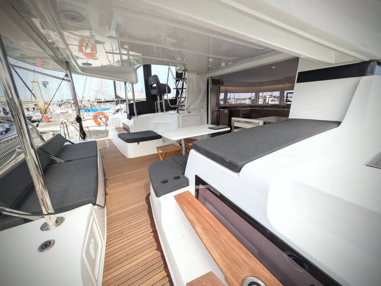 TY-Casa Lagoon 43 moored at Port de Bonifacio