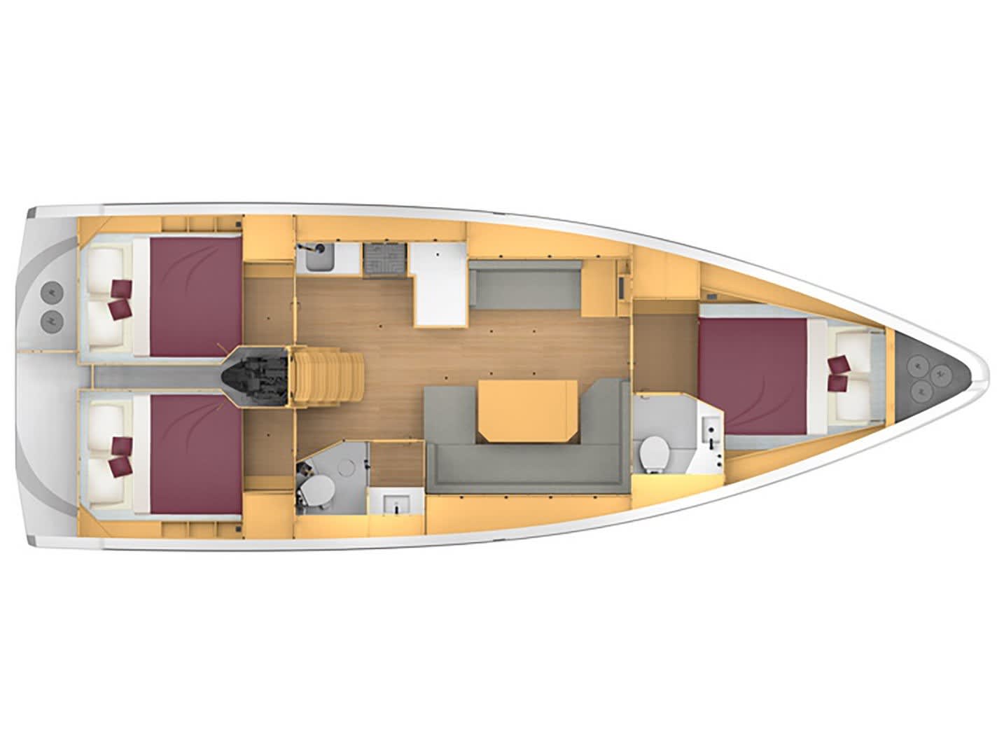 OKTANA Bavaria C42 біля причалу Lefkada / D-Marin Marina Lefkas