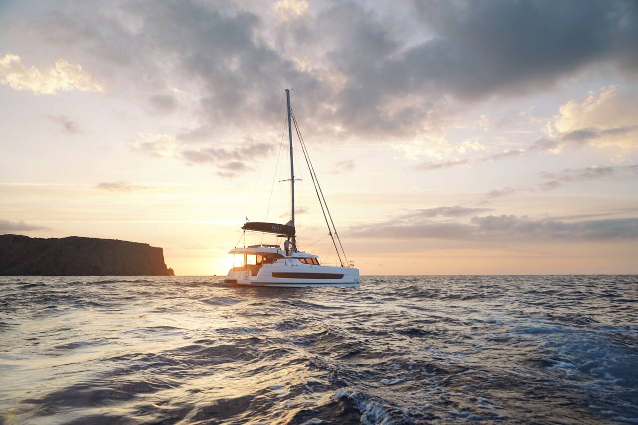 DOUBLE FOUR Bali Catspace moored at Kalkara Marina