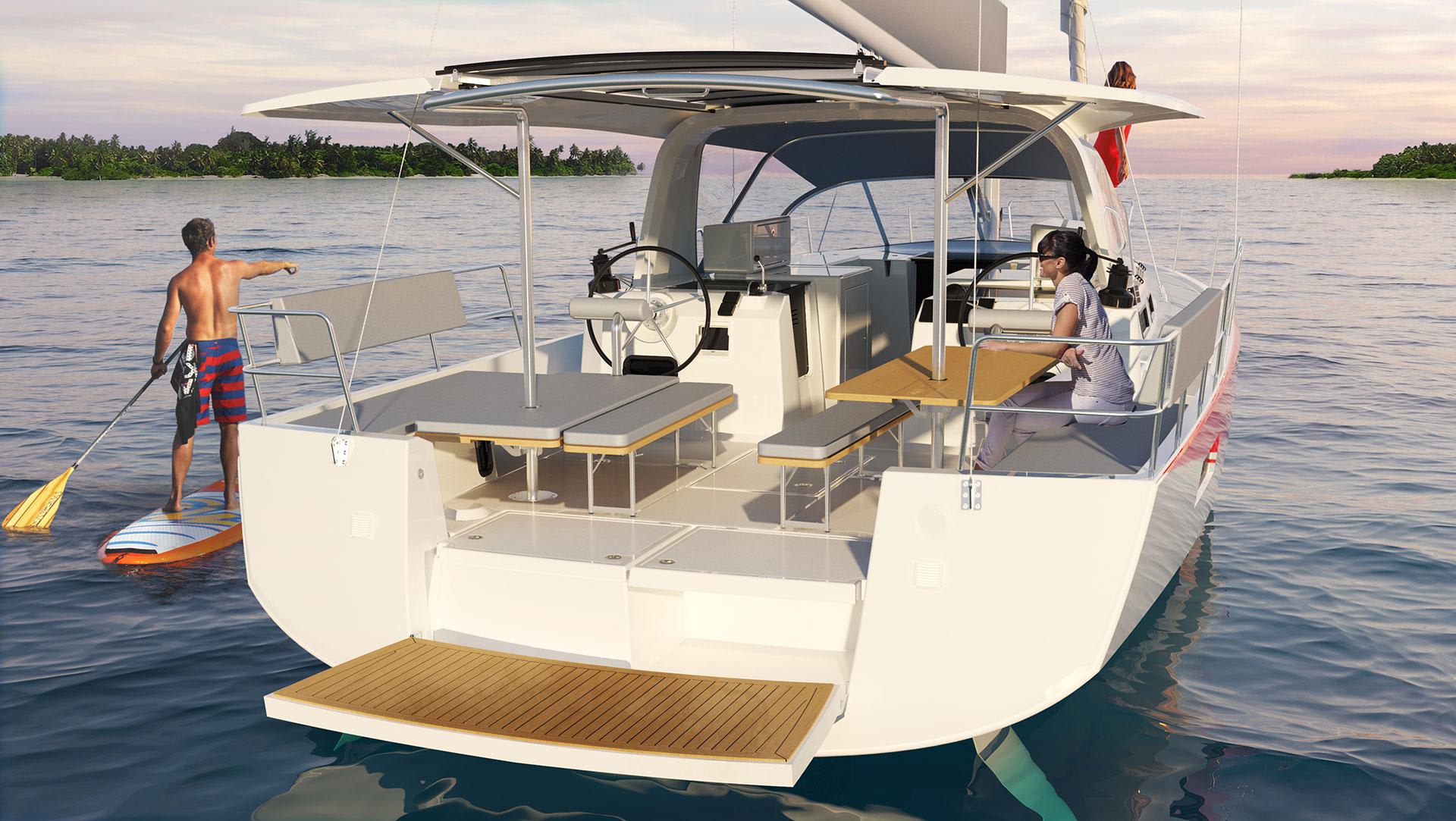 NEW HORIZONS III Sun Loft 47 біля причалу D-Marin Marina Gouvia