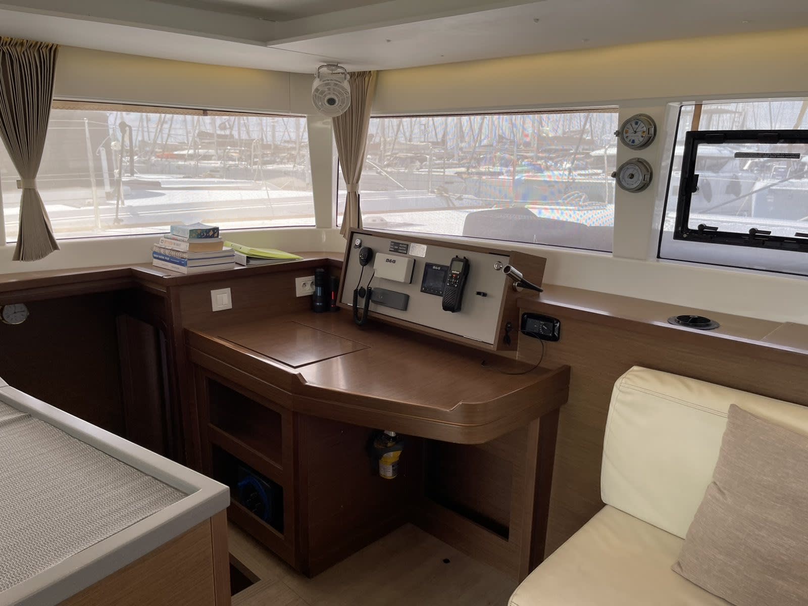 Solstice Lagoon 450 moored at Athens / Alimos Marina