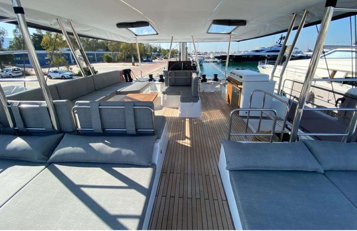 Allure Samana 59 moored at Athens / Alimos Marina