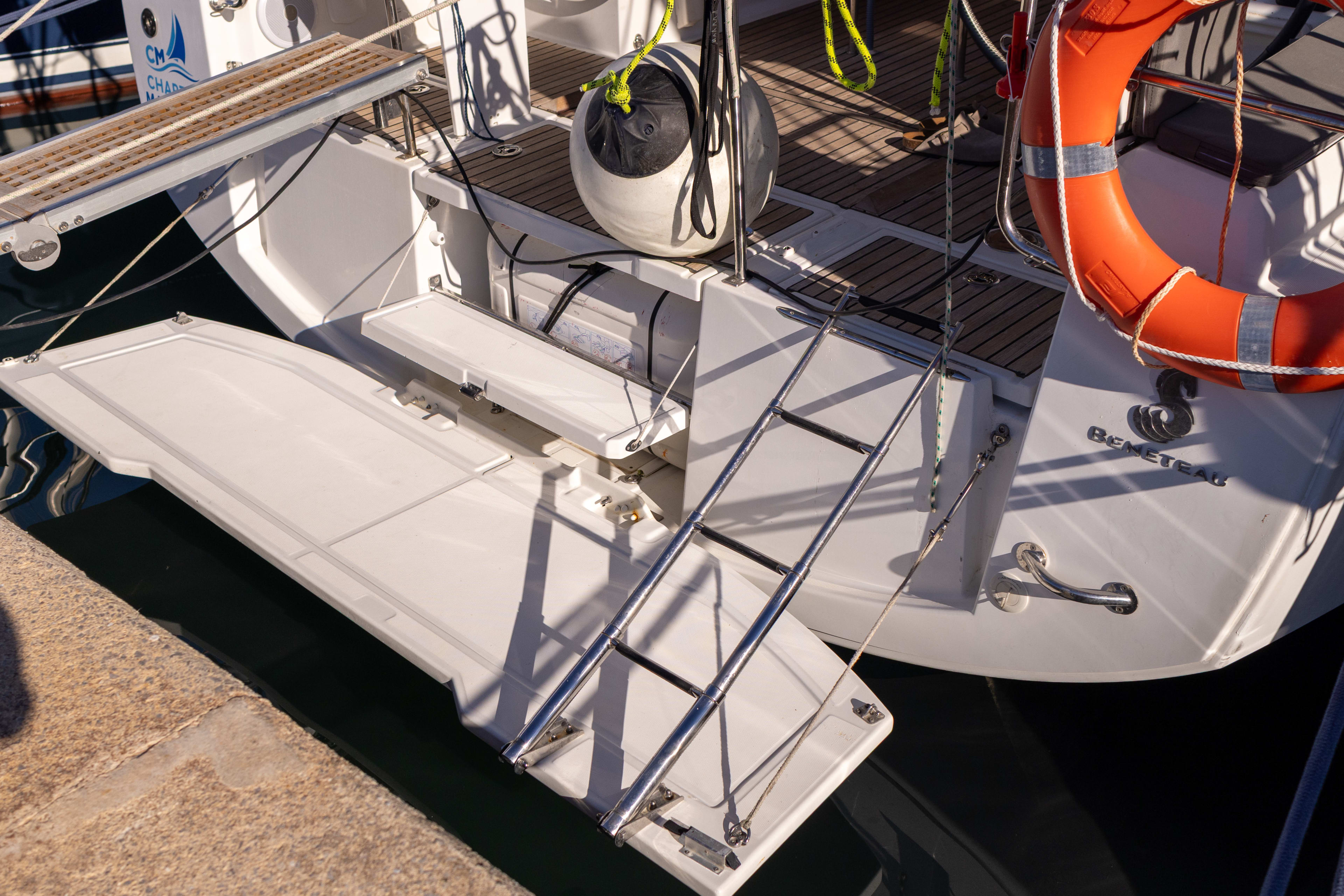 MOIN Oceanis 38 moored at Reial Club Nàutic Port de Pollença