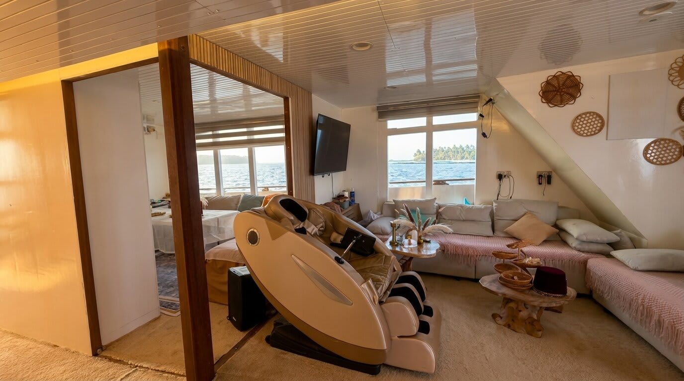 Atoll Villa Motoryacht moored at Malé