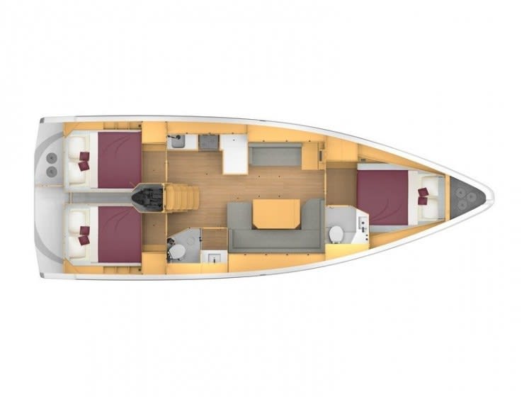 Lima Bavaria C42 біля причалу Paros port