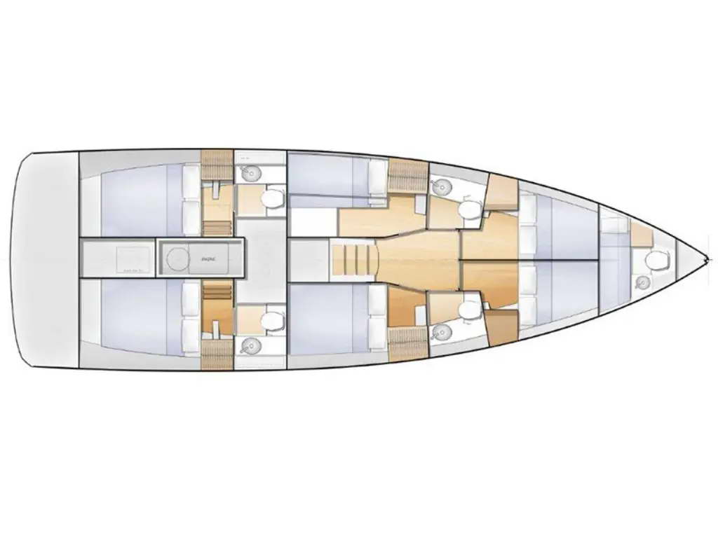 New Horizons III Sun Loft 47 біля причалу D-Marin Marina Gouvia